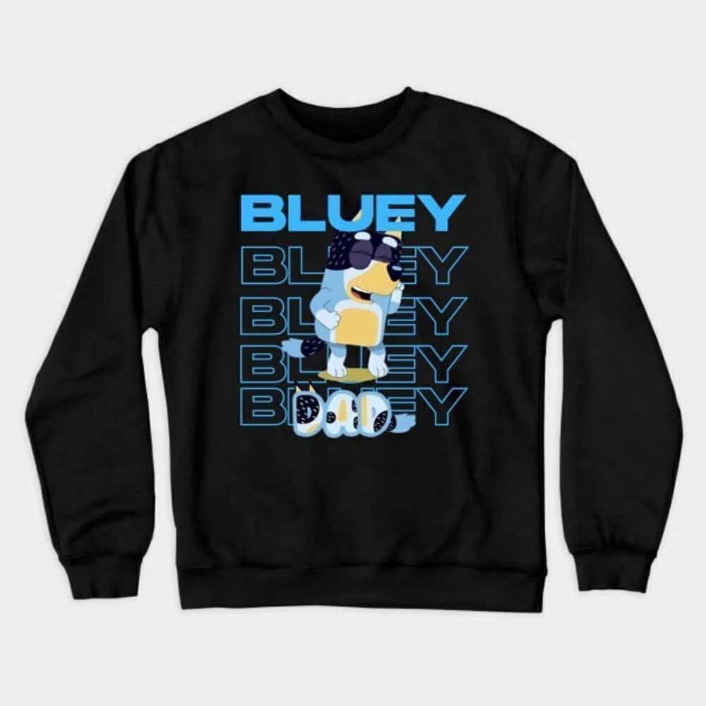 Blueydad Funny Retro Graphic Crewneck Sweatshirt Unisex